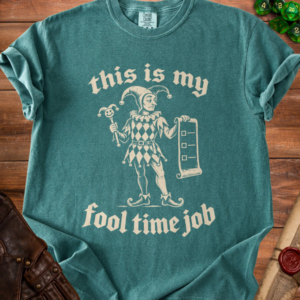 Fool Time T-Shirt in Blue Spruce