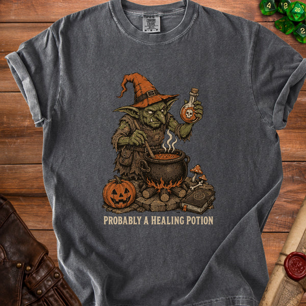 Healing Potion T-Shirt in Pepper