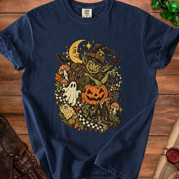 Goblin Witch T-Shirt in True Navy