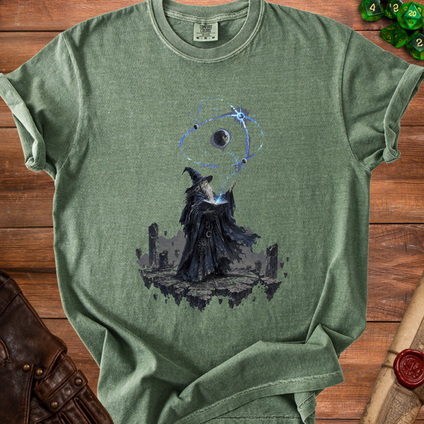 Cosmic Wizard T-shirt in Moss