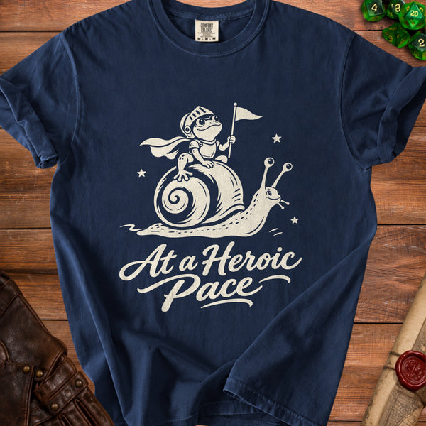 Heroic Pace T-Shirt in True Navy