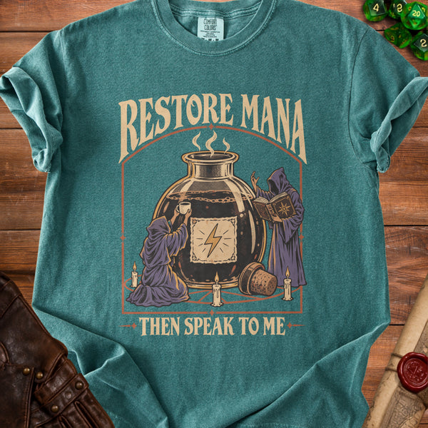 Restore Mana T-Shirt in Blue Spruce
