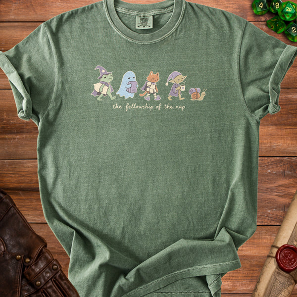 Nap Fellowship T-Shirt in Moss