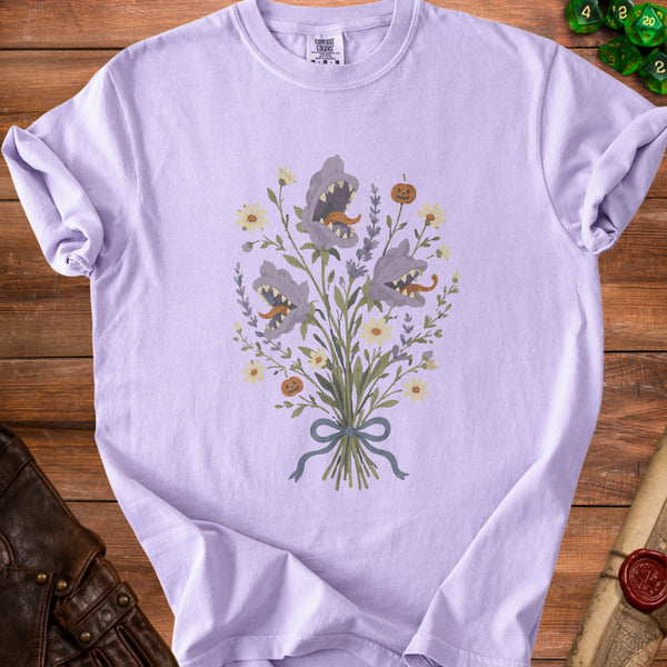 Spooky Bouquet T-shirt in Orchid