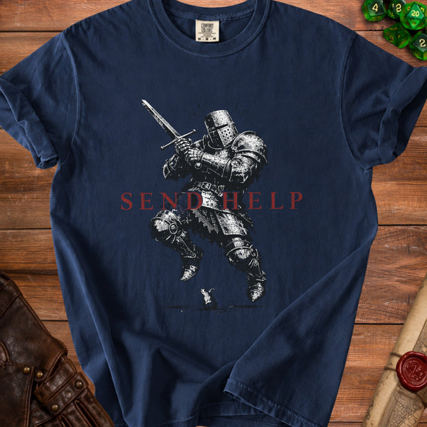 Tiny Foe Knight T-Shirt in True Navy