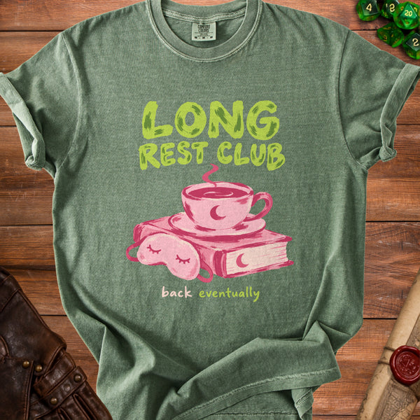 Cozy Long Rest T-Shirt in Moss