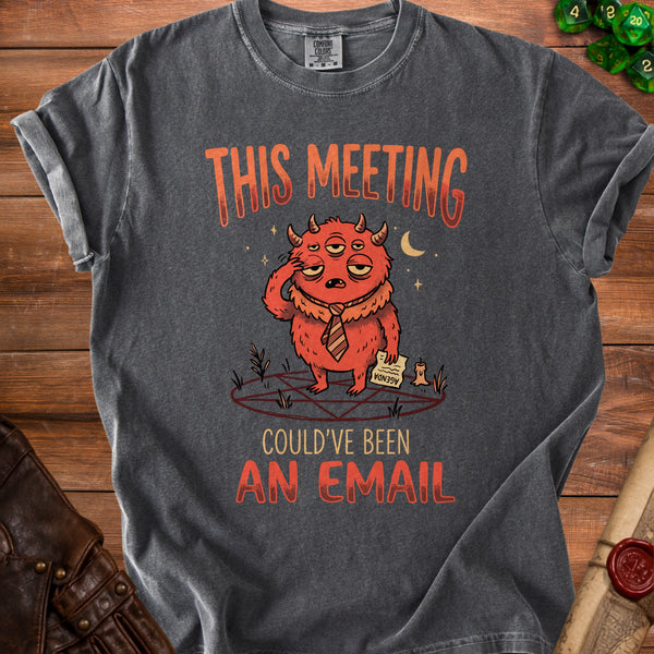 Email Meeting T-Shirt in Pepper