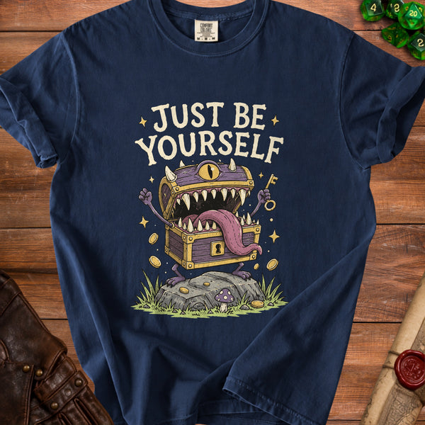Just Be Yourself T-Shirt in True Navy