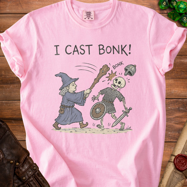 I Cast Bonk! T-Shirt in Blossom