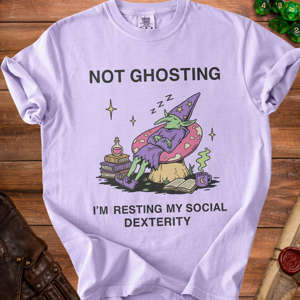 Resting Wizard T-Shirt in Orchid