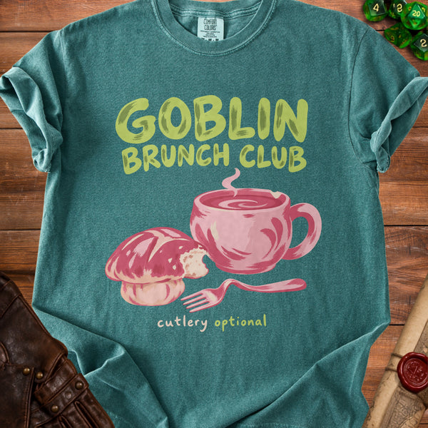 Goblin Brunch T-Shirt in Blue Spruce