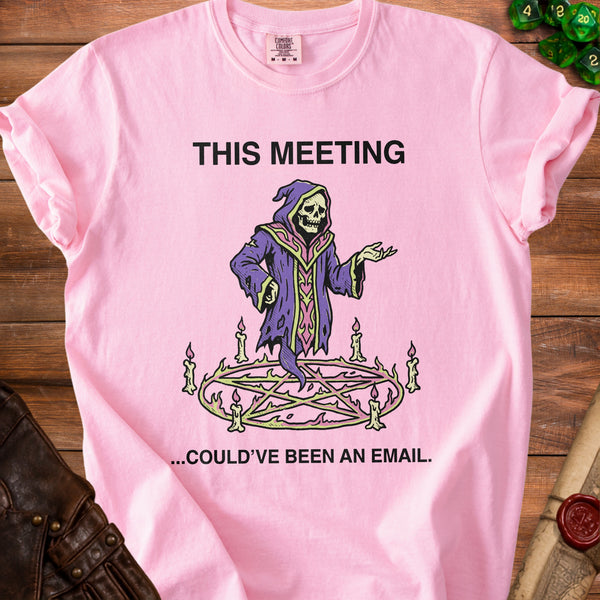Meeting Email T-Shirt in Blossom