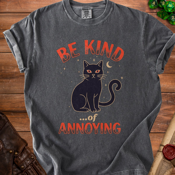 Annoying Cat T-shirt in Pepper
