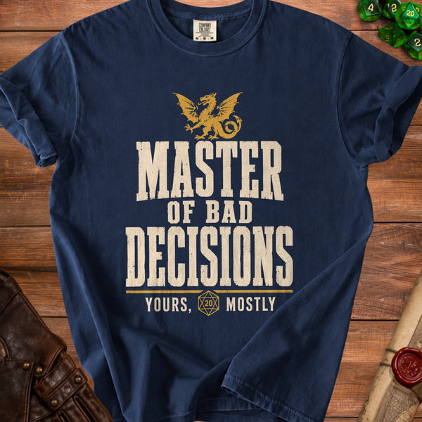 Master Decisions T-shirt in True Navy