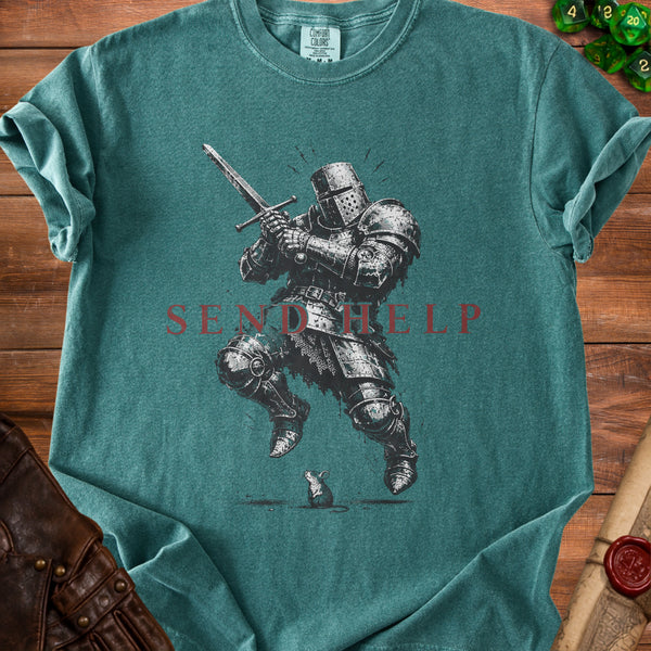 Tiny Foe Knight T-Shirt in Blue Spruce