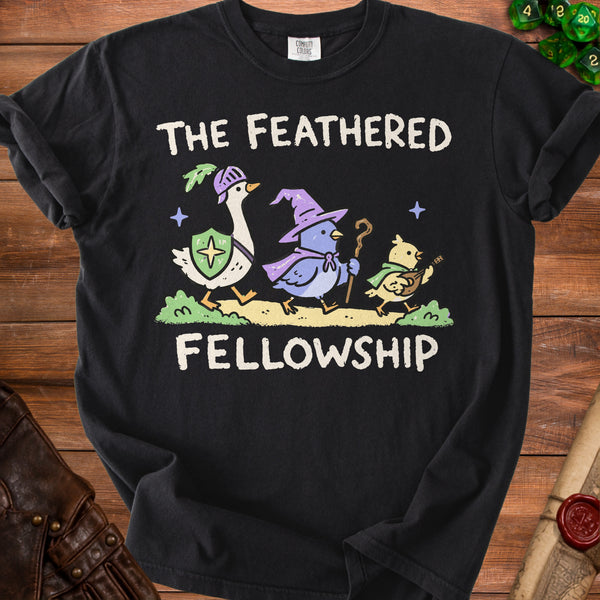 Feathered Fellowship T-Shirt in Black