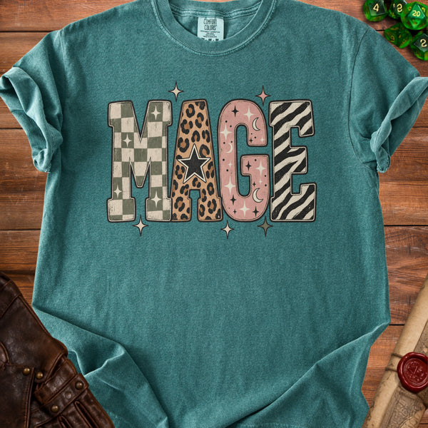 Retro Mage T-shirt in Blue Spruce