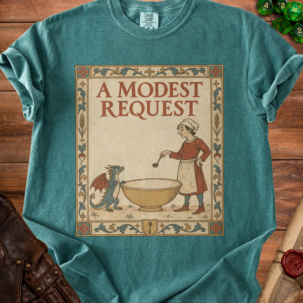 Modest Request T-Shirt in Blue Spruce