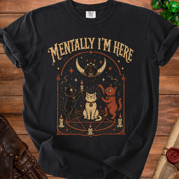 Mentally Here Coven Energy T-Shirt in Black