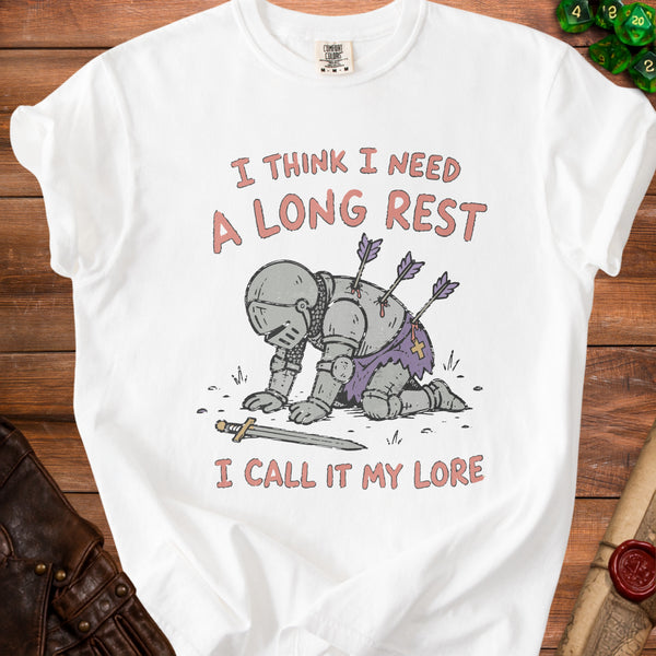 Long Rest Lore Gets Heavy T-Shirt in White