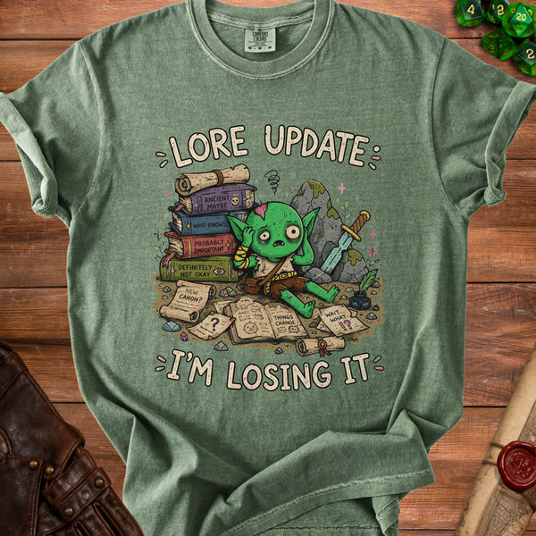Lore Update T-Shirt in Moss