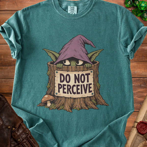 Do Not Perceive T-Shirt in Blue Spruce
