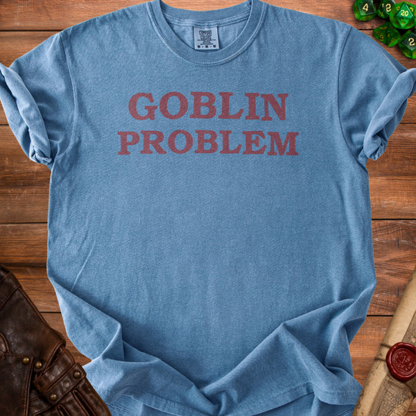 Goblin Problem T-Shirt in Blue Jean