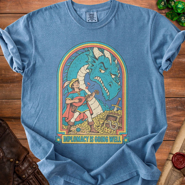 Bard Diplomacy T-Shirt in Blue Jean