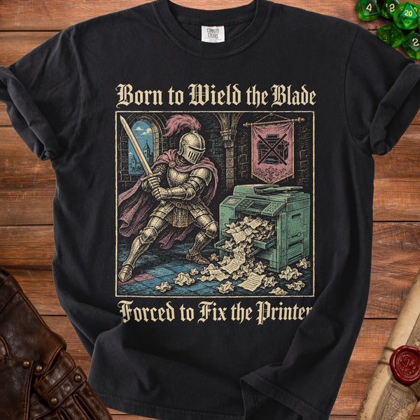 Office Knight T-Shirt in Black