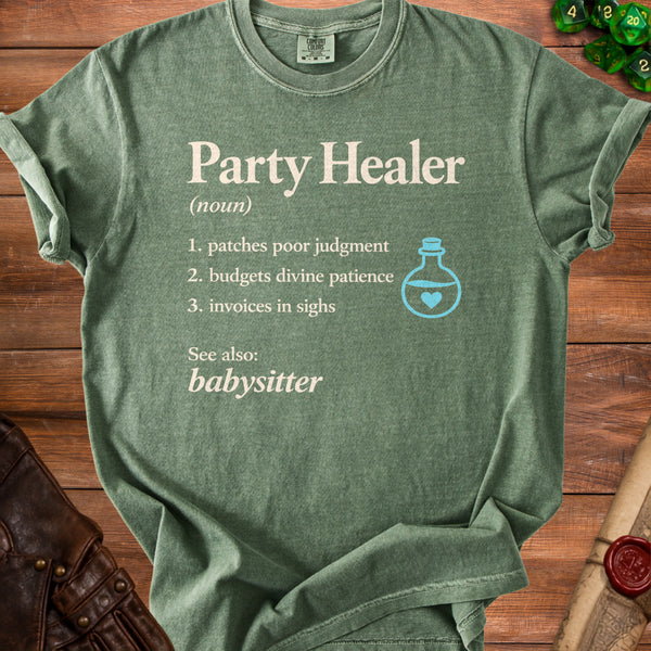 Party Healer T-Shirt in Moss