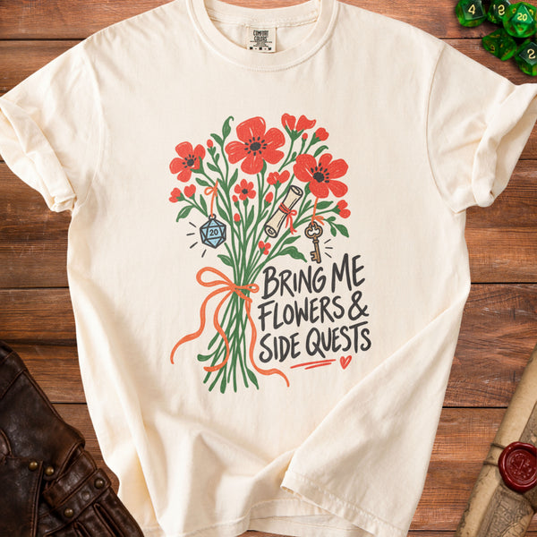 Side Quests T-Shirt in Ivory