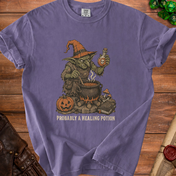 Healing Potion T-Shirt in Grape