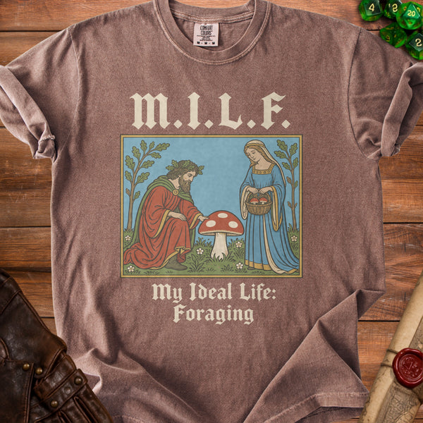 MILF Foraging T-shirt in Espresso