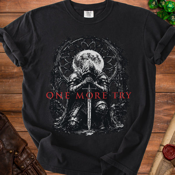 One More Try T-shirt in Black