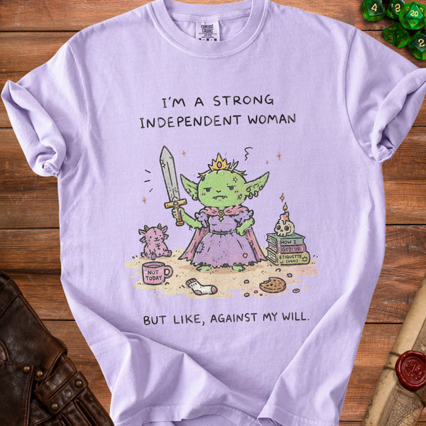 Against My Will T-Shirt in Orchid