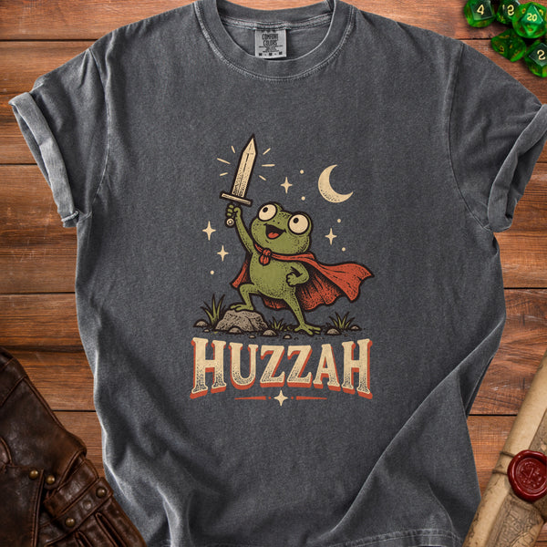 Huzzah Frog T-Shirt in Pepper
