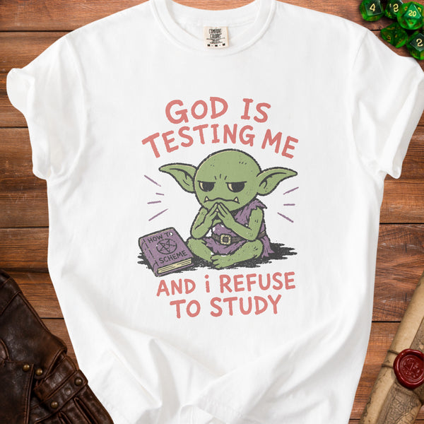 Refuse To Study T-Shirt in White