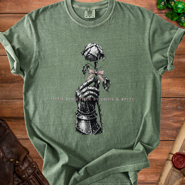 Spite Rose T-Shirt in Moss