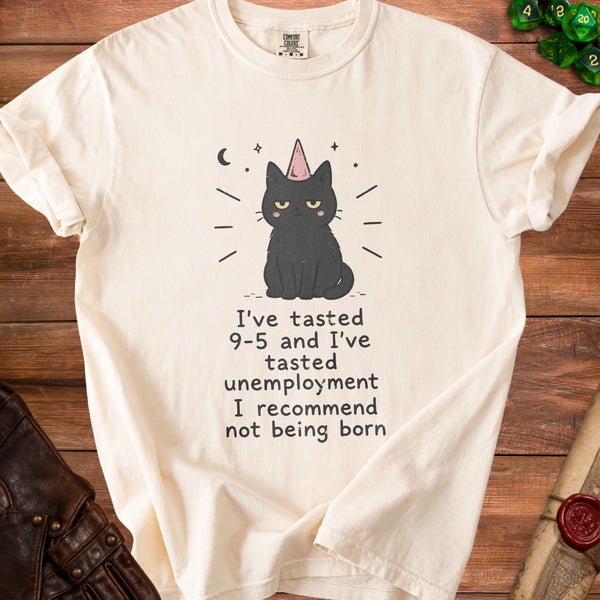 Existential Cat T-shirt in Ivory