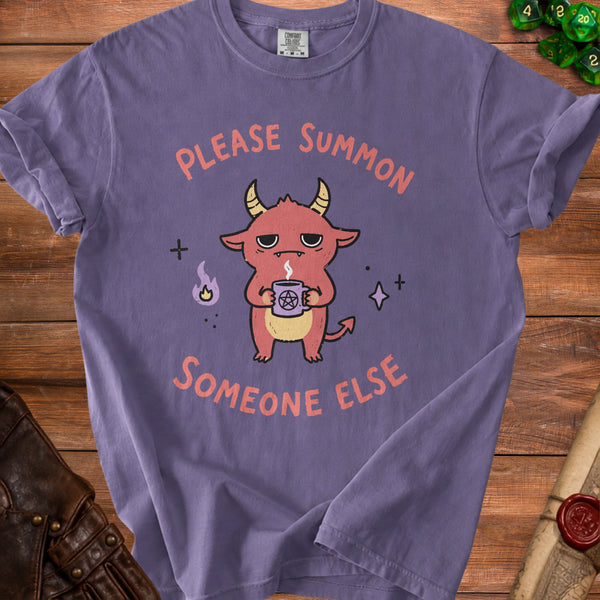 No Summoning T-Shirt in Grape