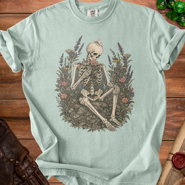 Wildflower Skeleton T-shirt in Bay