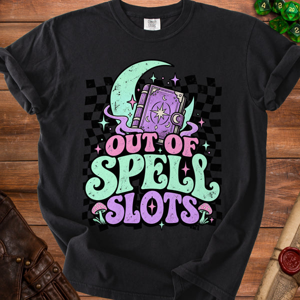 Spell Slots T-Shirt in Black