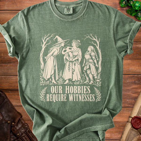Our Hobbies T-Shirt in Moss