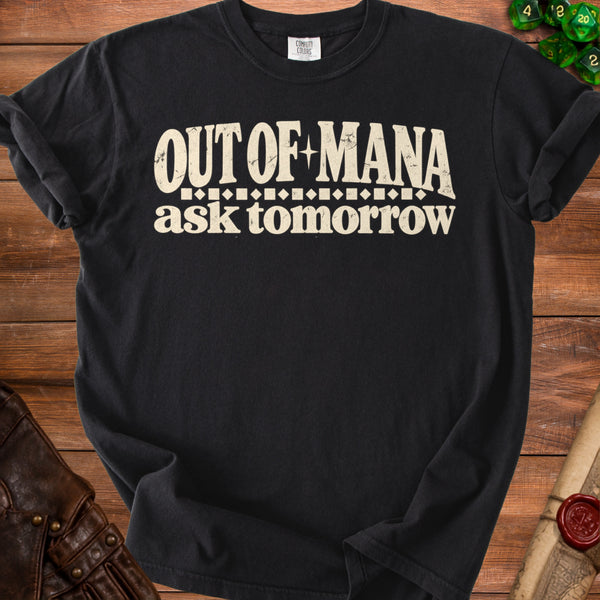 Out Of Mana T-shirt in Black