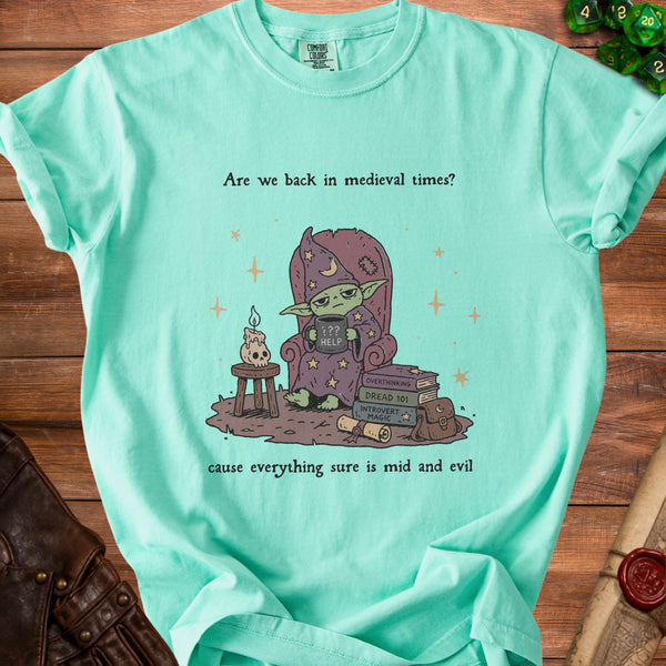 Mid & Evil Wizard T-Shirt in Island Reef