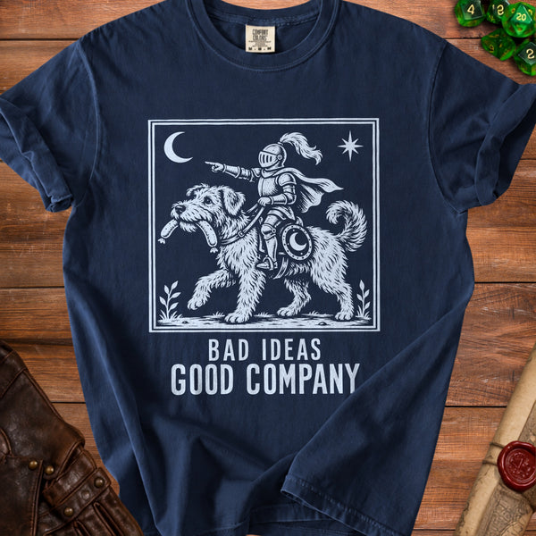Bad Ideas Knight T-Shirt in True Navy