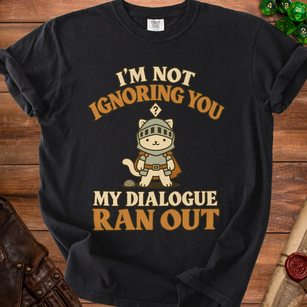 NPC Dialogue T-Shirt in Black