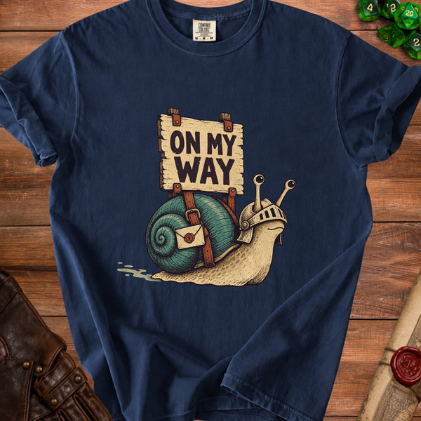 On My Way T-Shirt in True Navy