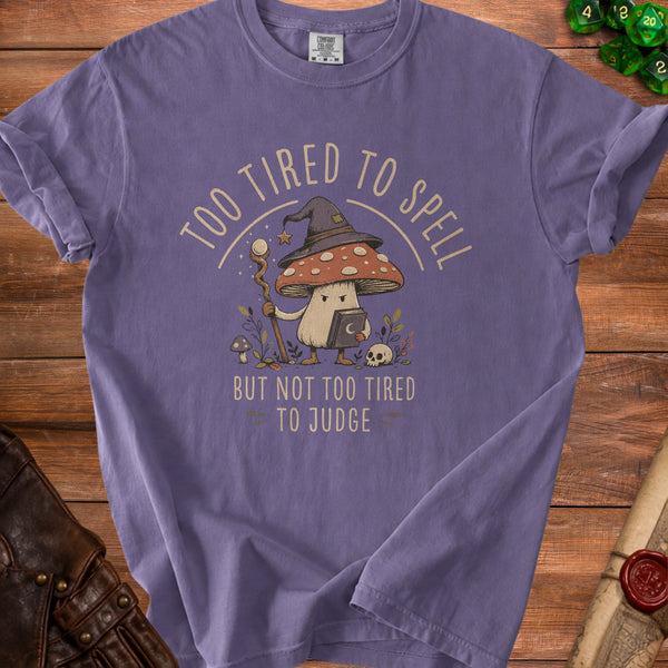 Tired to Spell T-Shirt in Grape