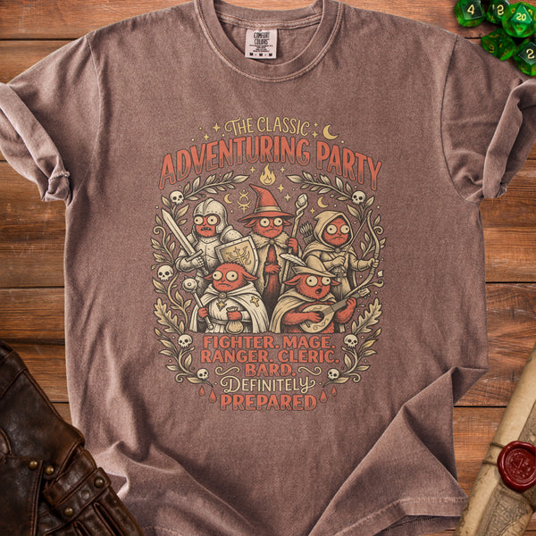 Adventuring Party T-Shirt in Espresso